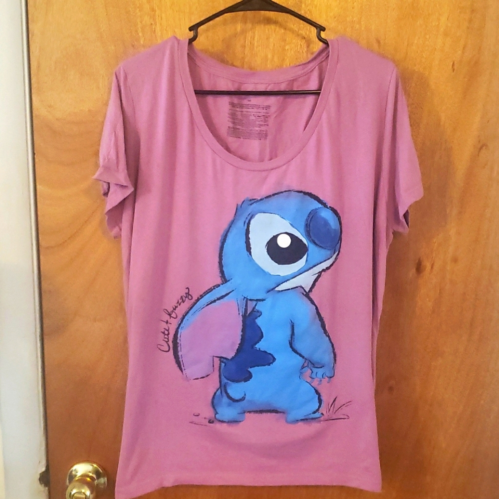 Disney Stitch Plus Size Women's Tee Shirt